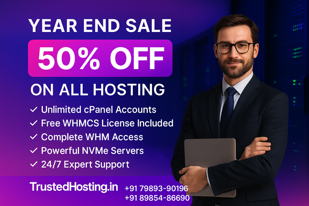 Year End Hosting Carnival – 50% OFF on All Plans At TrustedHosting.in