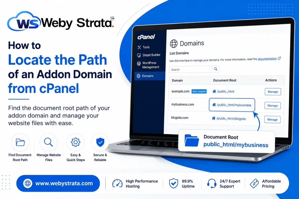 How to Locate the Path of an Addon Domain from cPanel