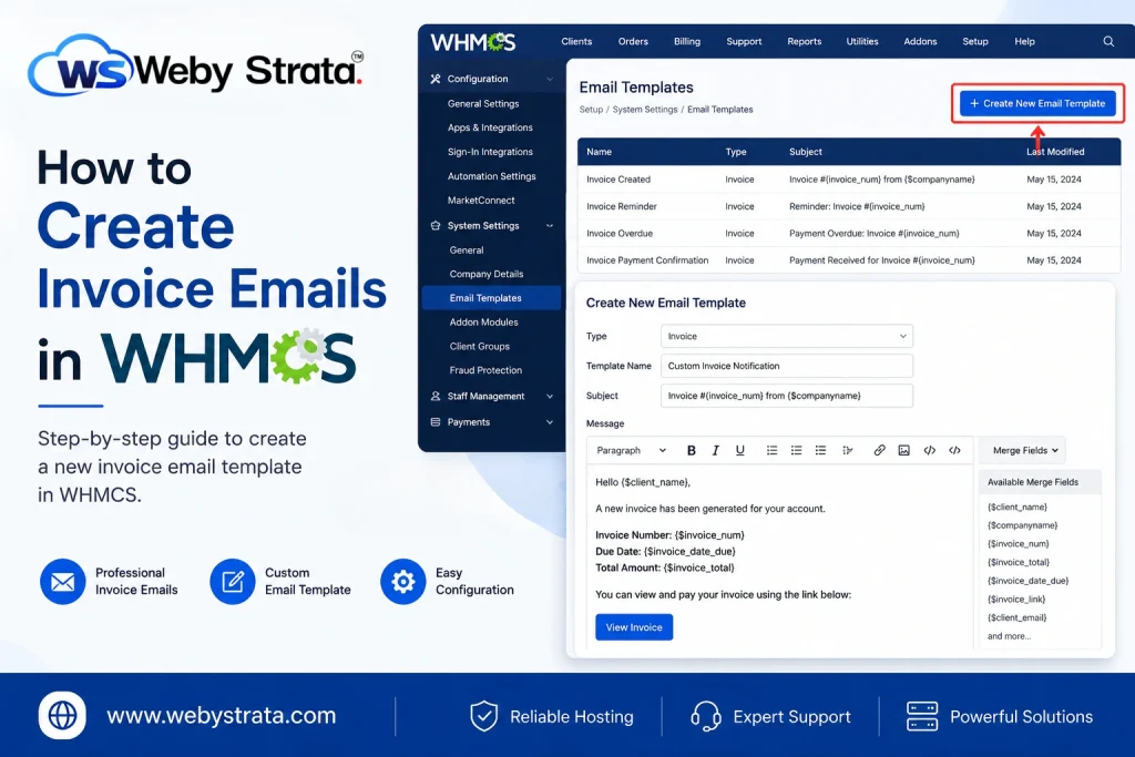 How to Create Invoice Emails in WHMCS